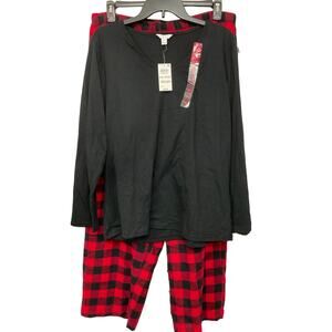 Charter Club Women’s Buffalo Check Pajama Set Size XXL